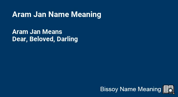 Aram Jan Name Meaning
